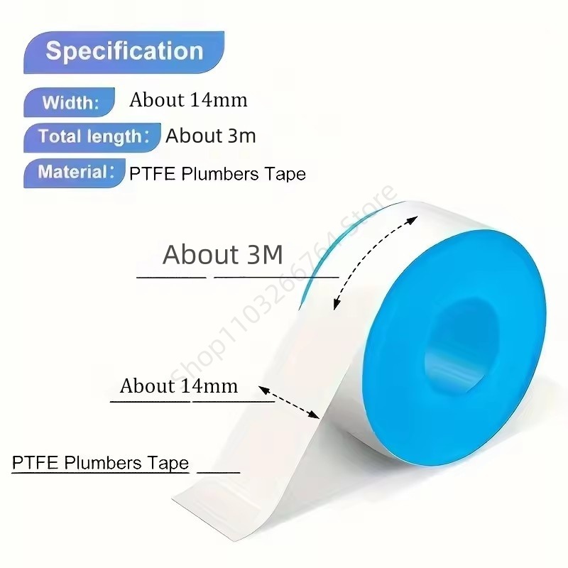 1/5/10Pcs PTFE Water Pipe Tape - Ptfe Tape Thread review and price