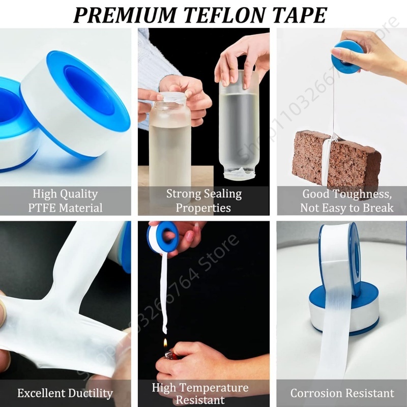 1/5/10Pcs PTFE Water Pipe Tape - Ptfe Tape Thread review and price